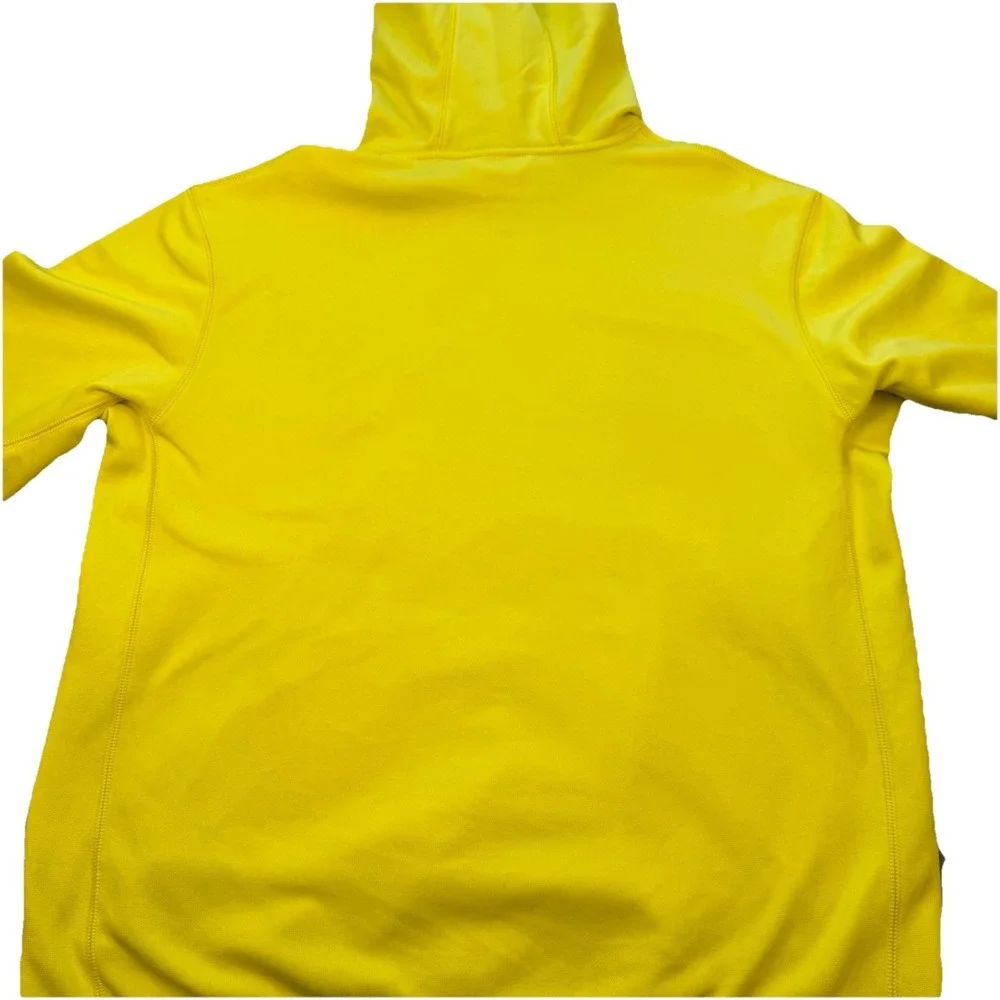 NIKE Therma-Fit Pullover Hoodie Mens M Tennis‎ Ball Neon Yellow Sweatshirt